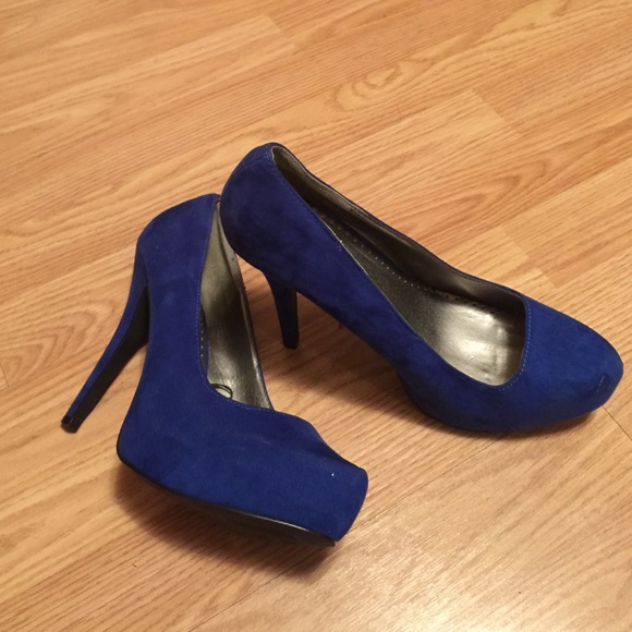 Royal blue heels
