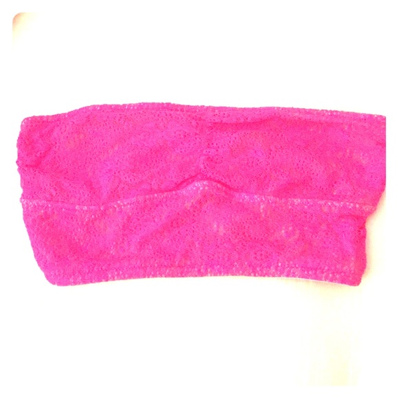 gilly hicks neon pink bandeau!!