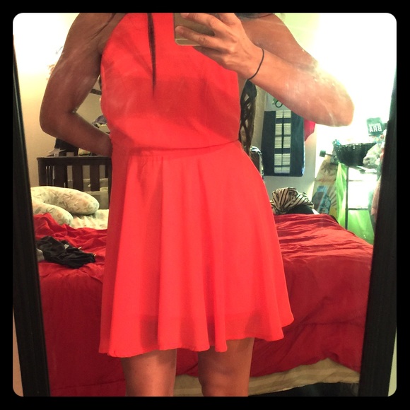 Deep Coral Dress