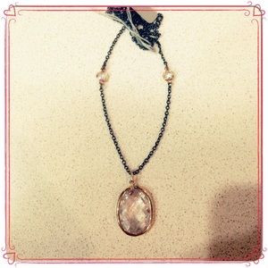 Black 16 inch chain with cz accents