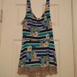 Flower/ Striped Shirt