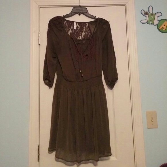 Dark Green Dress