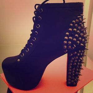 Jeffrey Campbell Handmade Havana Last spiked boots