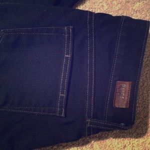 Paige Jeans- dark indigo, stretch skinny.