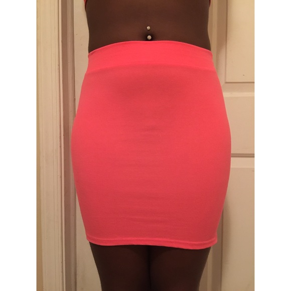 Hot pink skirt