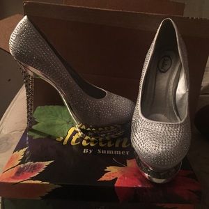 Silver heels