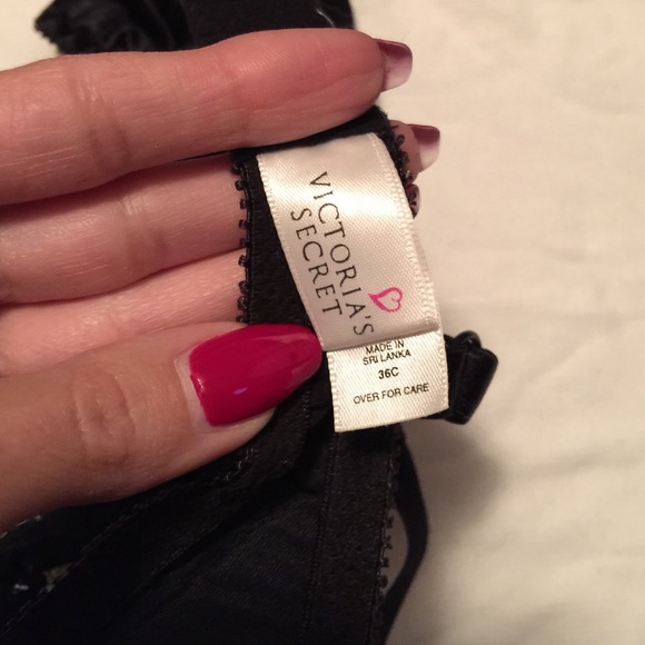 Black lace vintage VS underwire bra beads &sequins - Picture 3 of 4