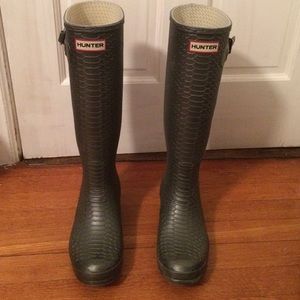 Limited Edition Snake Print Hunter Boots