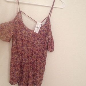 LA hearts knit detailed romper