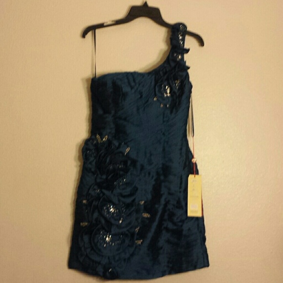 Teal bodycon dress