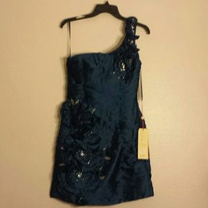Teal bodycon dress