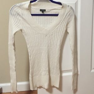 Express white sweater