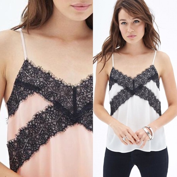 ❌SOLD❌Blush Chiffon Top w/ Lace
