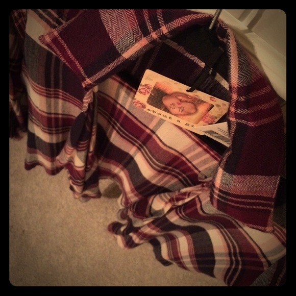 Plaid cardigan