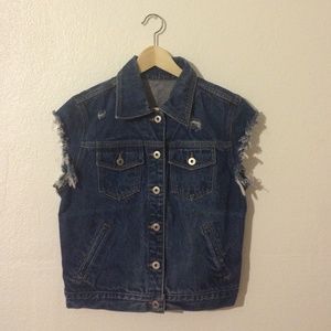 Express denim vest