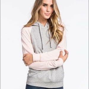 Tilly's pink & gray hoodie