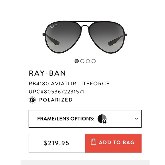 SALE POLARIZED LITEFORCE RAY-BAN AVIATORS