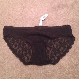 NWT black lace underwear