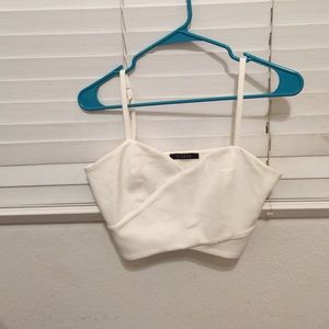 Cute white crop top!!