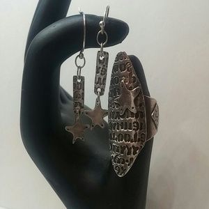Mucho Silver Handcrafted Ring & Earrings