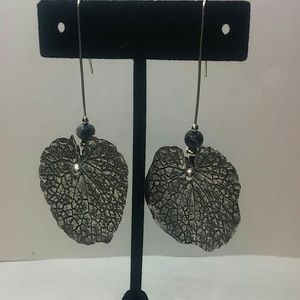 Sterling Silver Handcrafted "Leaf" Earrings