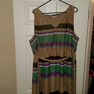 Multicolored High low dress