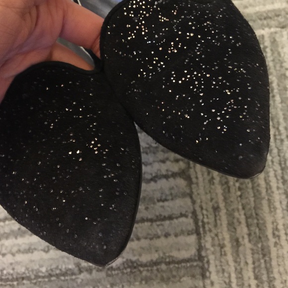 Black shimmer smoking loafers - "Sadie" - Picture 3 of 4