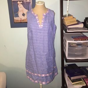 size 8, Vineyard Vines sleeveless periwinkle dress