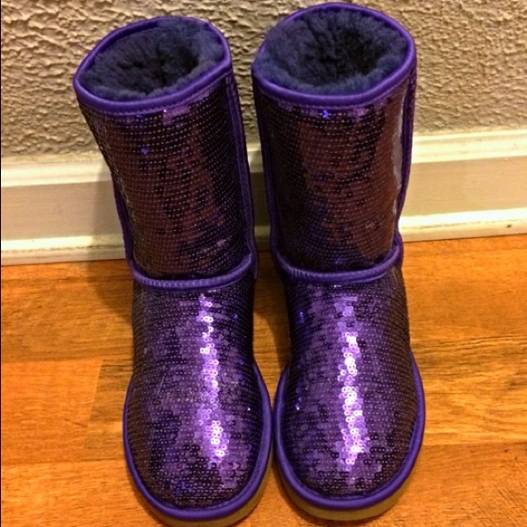 Authentic purple sequin uggs