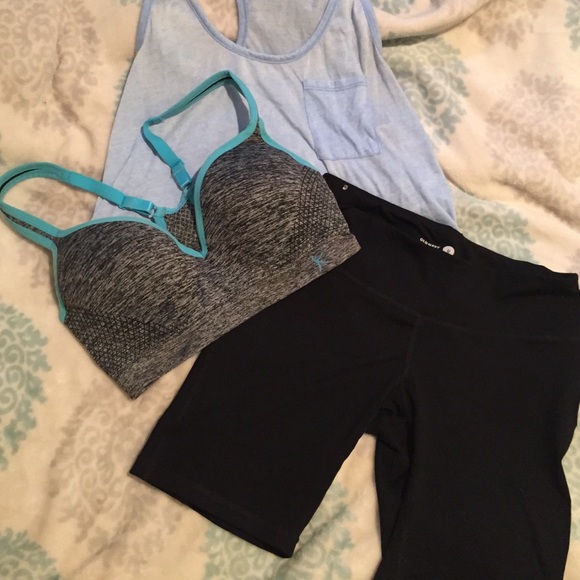 Workout bundle- leggings sports bra and top