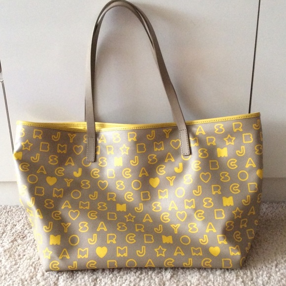 Marc by Marc Jacobs yellow mono tote