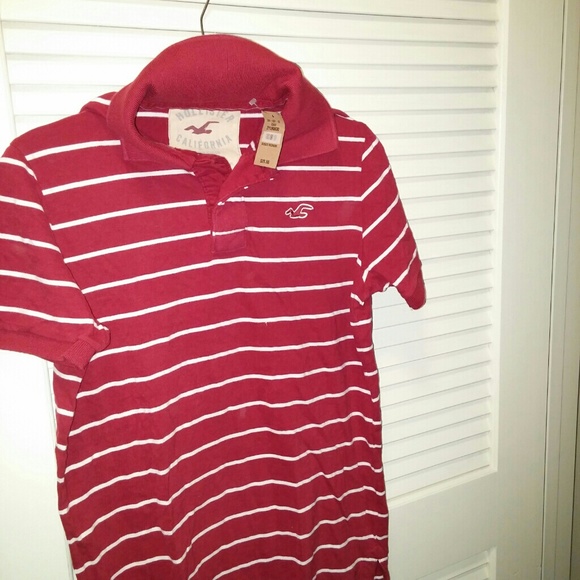 NWT. Hollister Guys striped polo