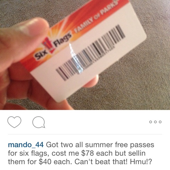 All summer six flags passes