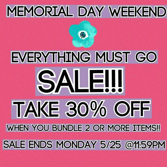 🌟🌟TAKE 30% OFF UNTIL MAY 25 @11:59 PM!!!🌟🌟