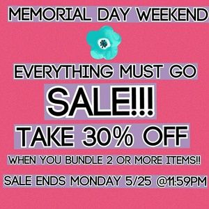 🌟🌟TAKE 30% OFF UNTIL MAY 25 @11:59 PM!!!🌟🌟