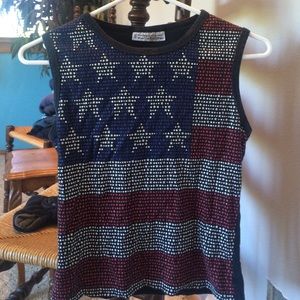 ‼️bundled‼️American flag cropped tee