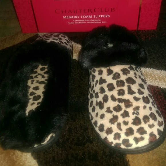 NWT Charter Club slippers size 5-6 - Picture 2 of 4