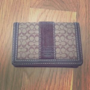 Coach brown wallet