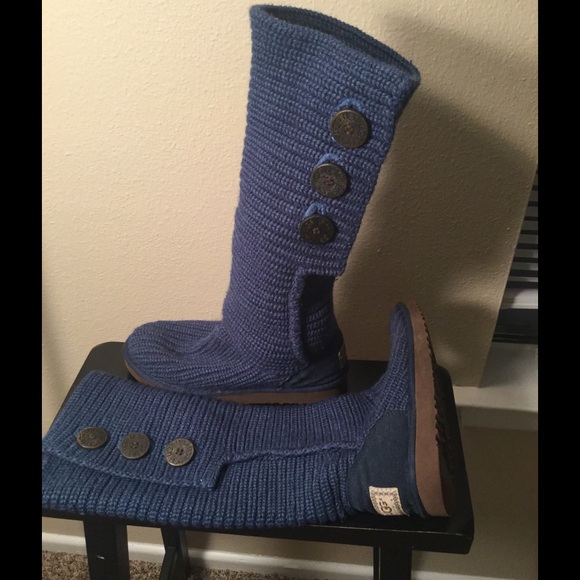 Ugg Sweater Boots Size 7 Blue