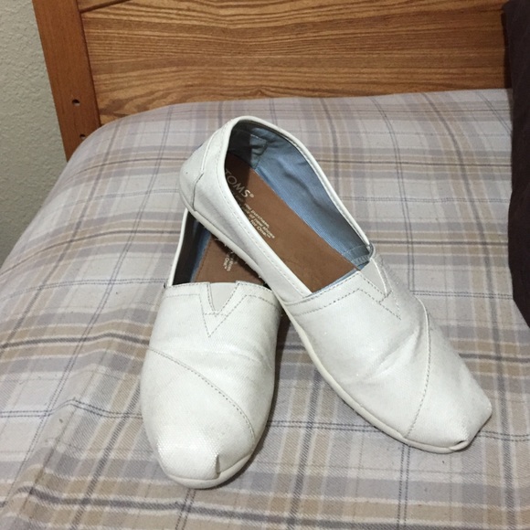 Glitter white TOMS