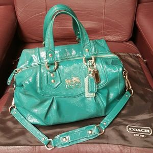 Pre-owned Authentic Coach handbag (Teal)