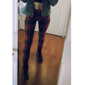 plaid legging