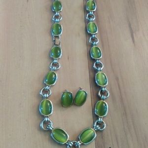 Necklace and earrings