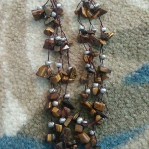 Tigers eye necklace.