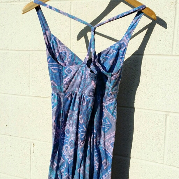 Blue Aztec Pattern Dress - Picture 4 of 4