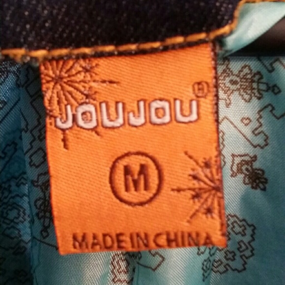 Sold 💥JOU JOU DENIM & LEATHER MOTO - Picture 3 of 4