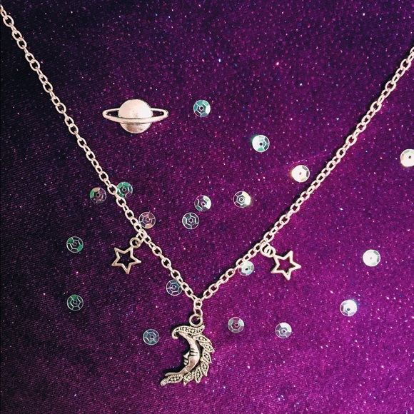 Star goddess silver necklace