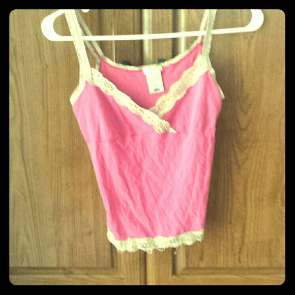 Old Navy pink stretchable camisole.