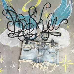 UNIF denim cut off shorts