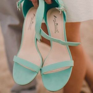 Mint heeled sandals